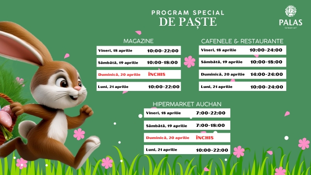 Program special de Paste 2025
