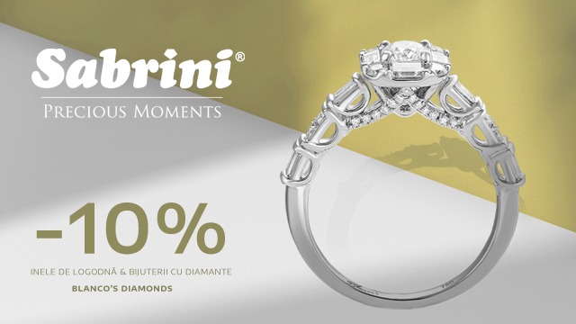 La Sabrini ai 10% reducere la bijuteriile cu diamante din gama Blanco's