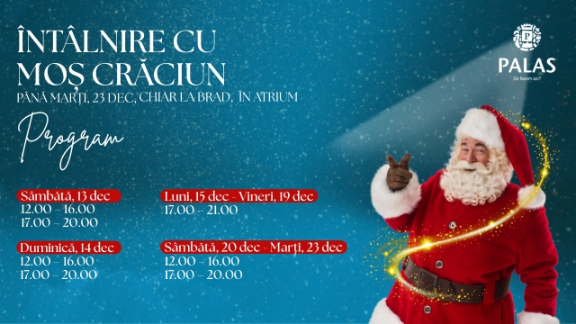 Intalnire cu Mos Craciun la Palas