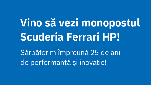Monopostul Scuderia Ferrari HP ajunge la Palas Iași