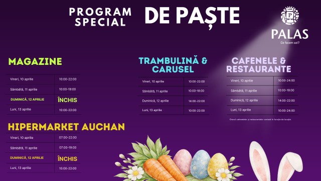 Program de Paște